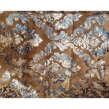 Knitted Material Foil Velvet Bronzing Fabric for Furniture