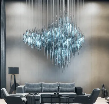 Large crystal chandelier for villas