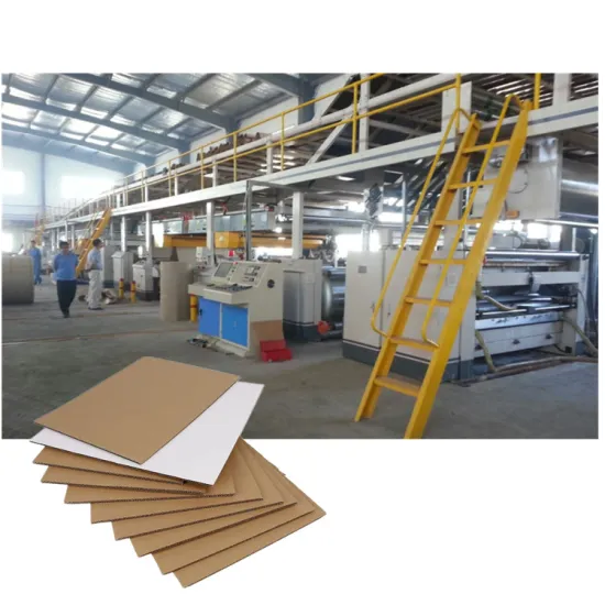5-Layer Corrugated Cardboard Production Line WJ-120-1800 Cardboard Making Machine