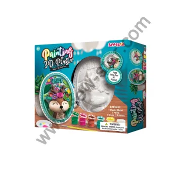 DIY Painting Kit: Customizable Plaster Deer for Kids' Arts and Crafts (Ages 3-9)
