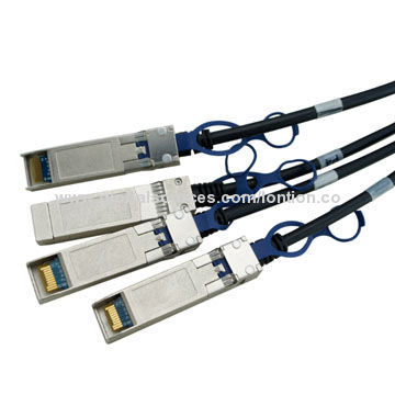New QSFP to 4x SFP Cables with Up to 10Gbps Data Transfer Rate, RoHS Mark