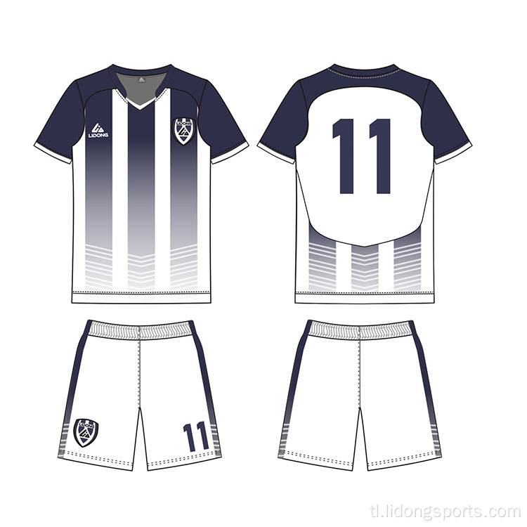 Pakyawan murang soccer shirt pasadyang berdeng football jersey