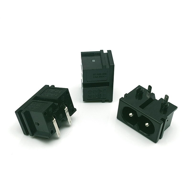 2-pin Pcb Mount Ac Power Socket For Small Appliances, High Quality 2 ...