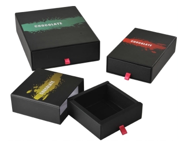 Kreatif Kustom Hitam Matte Kotak Laci Kertas keras