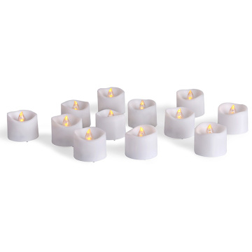 Flameless Led Tea Light Candles In Waves Shape