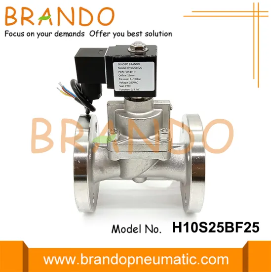 100 bar Flange Port High Pressure Solenois Valve