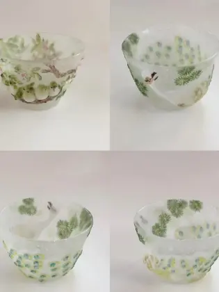 Exquisite Cast Glass Tableware for Modern Decor