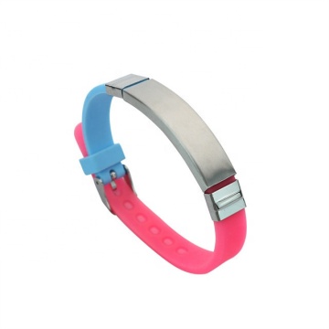 Yiwu Aceon Stainless Steel Fashion Sports Bracelet with Adjustable ID Slider Bar