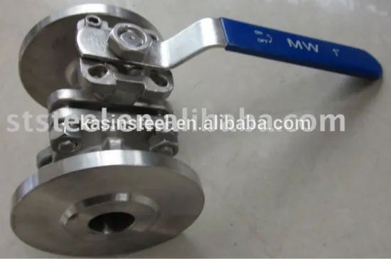 Stainless steel 3 pieces flanged ball valve