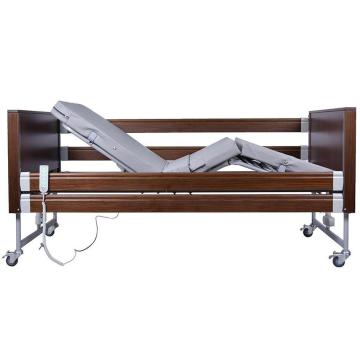 Electric Medical Nursing Bed With Four Lockable Wheels