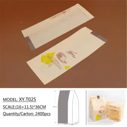 Bakery bread roll bagels packing bags