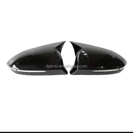 Gloss Black Ox Horn Rearview Mirror Cover for Hyundai Tucson 2021-2022