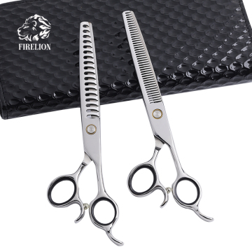 Professional Grade 440C Steel Scissors Set with Golden Bearings for Pet Grooming