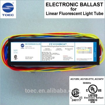 T12 110W 347V Electronic Ballast , 5-year Warranty , cULus and CSA Certificated