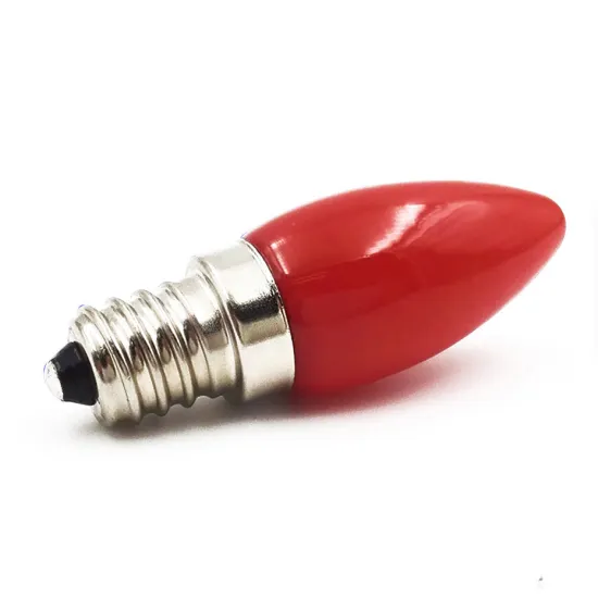 E12 LED Candle Bulb 110V/220V 1W Red Glass Cover SMD2835 LED Light