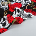 best selling 100% cotton printed fabric skulled heads