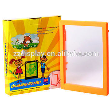 Factory Price ZD Electronic Drawing Board Rewritable 3AAA Batteries LED Message Board Kids Drawing Board