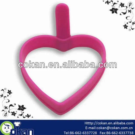 Silicone Heart Shape Egg Ring CK-SL443