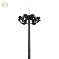 Highmast Square Lighting Pole Galvanized Steel Column