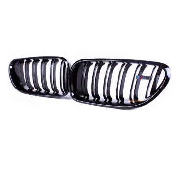 F12 Gloss Black Front Grille for BMW 6 Series F06 F12 Double Kidney Grille 2012-2016