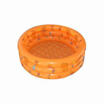 Baby inflatable swimming pool with bubble bottom, it's very comfortable for baby to seat