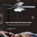 Two colors plywood blade ceiling fan with bulbs