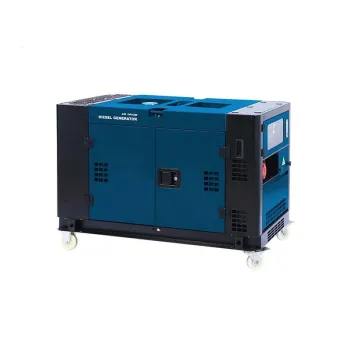 10kW L-Type Twin Cylinder 4-Stroke Electric Start Portable Diesel Generator with Battery: Silent and Super-Duty Power Solution