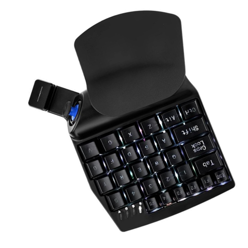 Single Hand Gaming Keyboard Automatic Pressure Rocker Left-Handed Keyboard For Game Factory