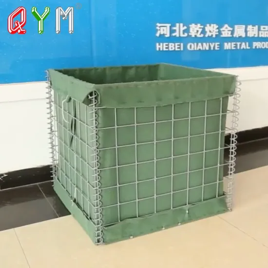 Mil 1 7 10 Galvanized Hesco Barrier Welded Defensive Barriers for Military
