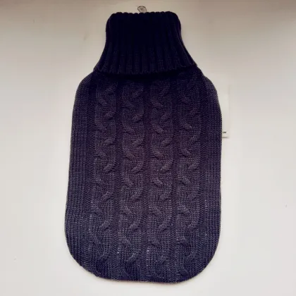 gift of fox hot water bag with knitted cover
