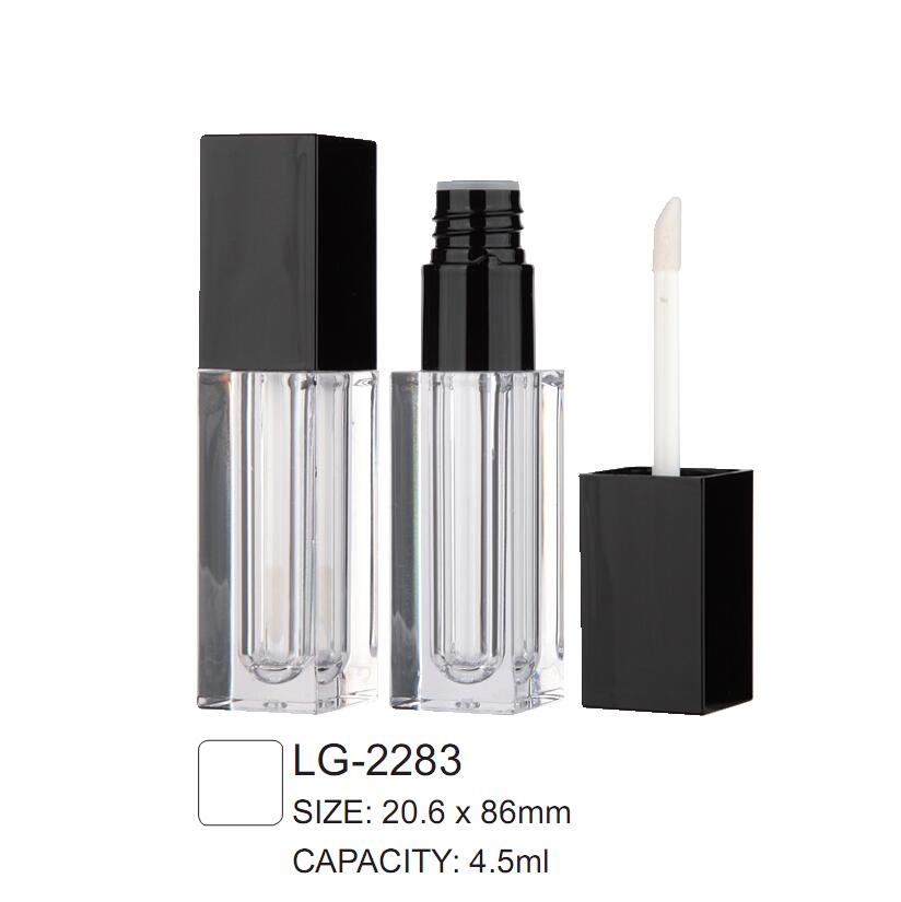 Embalagem de brilho de plástico vazio quadrado LG-2283