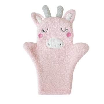 Cute Design Bath Mitts and Loofah Gloves for Gentle Scrubbing