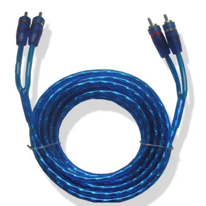 Transparent Digital Audio Video Output Cable green orange black audio cable