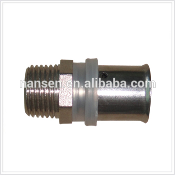 nickel press fitting for floor heating systems