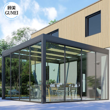 Customized Victorian Laser Cut Insulating Glass Aluminum Veranda Sunroom Conservatory
