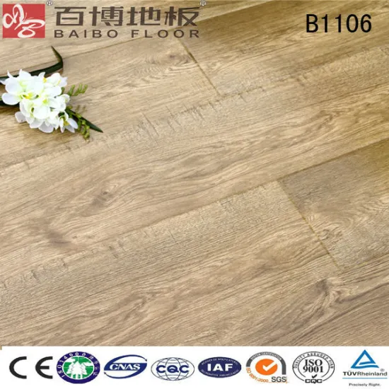 wood natural surface Laminate flooring HMDF AC4
