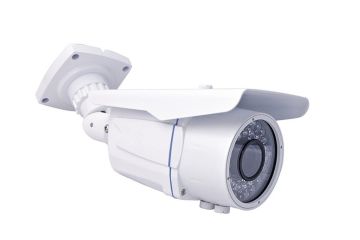1.0mp White Cctv ir cameras Bullet Low-light With 4mm - 9mm Megapixel Lens