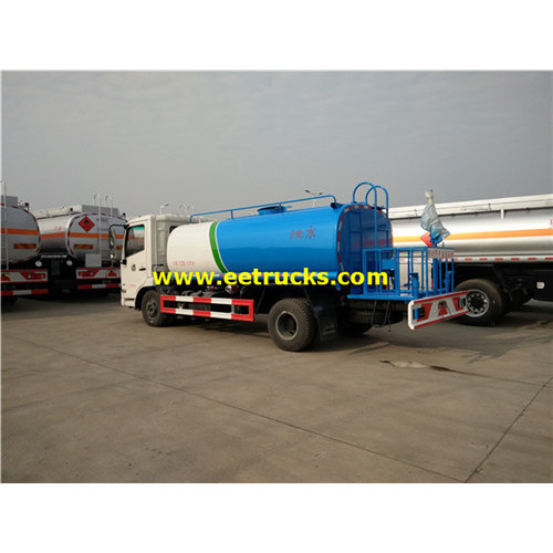 Camion de réservoir d&#39;eau de 8 CBM 130HP Dongfeng