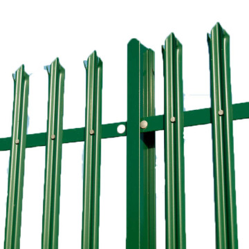 Customized Heavy Duty Curved Top W Shape Palisade Fence Panels