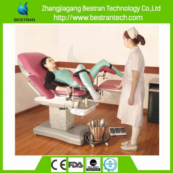 BT-OE001 Luxury 3 section medical electric obstetric couch beds prices