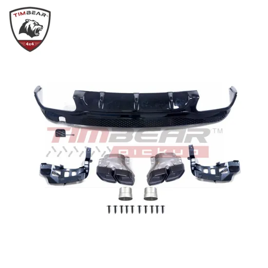 E53 E63 Style ABS Plastic Rear Diffuser with Exhaust Pipe for Mercedes-Benz E-Class Coupe 2-Door W207 2014-2015