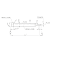 Pukulan Berbentuk ISO8020 dengan HSS Cilindrical Head