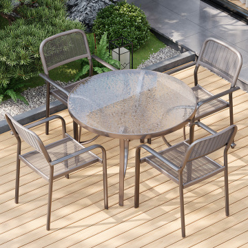 Patio Outdoor Dinning Chair Balcony Waterproof