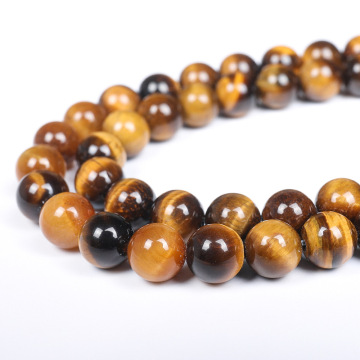 Natural Yellow Tiger Eye Beads: 4/6/8/10/12/14mm Round Gemstone Loose Beads for Jewelry Making