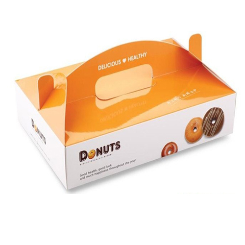 Custom Food Packaging Donut Box med handtag