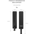 Dual-Band Antennas (2.4/5/6 GHz) antennas with RPSMA