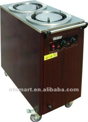 Double Unit Electric Plate Warmer Cart/electric plate warmer trolley