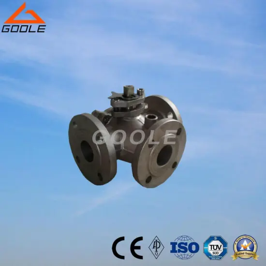 Steam Jacketed L Port Three Way Ball Valve (GABQ44F)