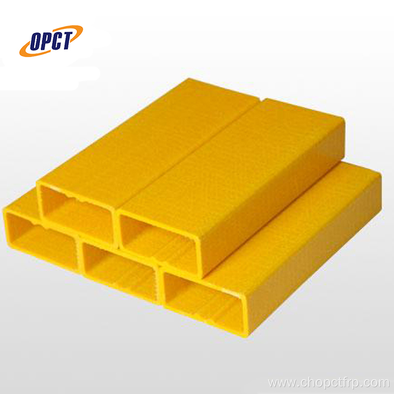 Frp grp fiberglass reinforced plastic rectangular tube