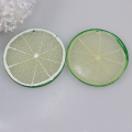 Venta Popular bien lindas rebanadas de limón artificial Kawaii cabujones de resina 100 Uds para caja de teléfono muebles pegatina Decoraciones